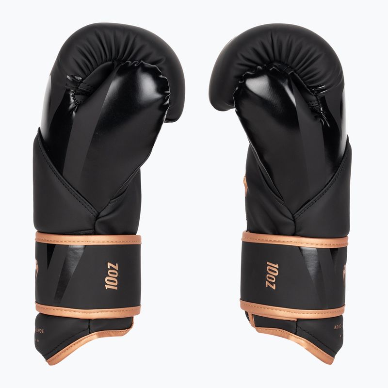 Venum Challenger 4.0 black/bronze men's boxing gloves 3