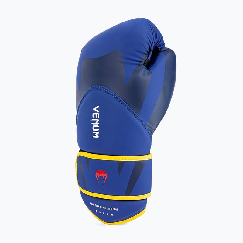 Venum Challenger 4.0 blue/yellow men's boxing gloves 4