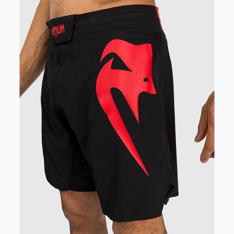 Venum Light 5.0 men's training shorts black/red 4