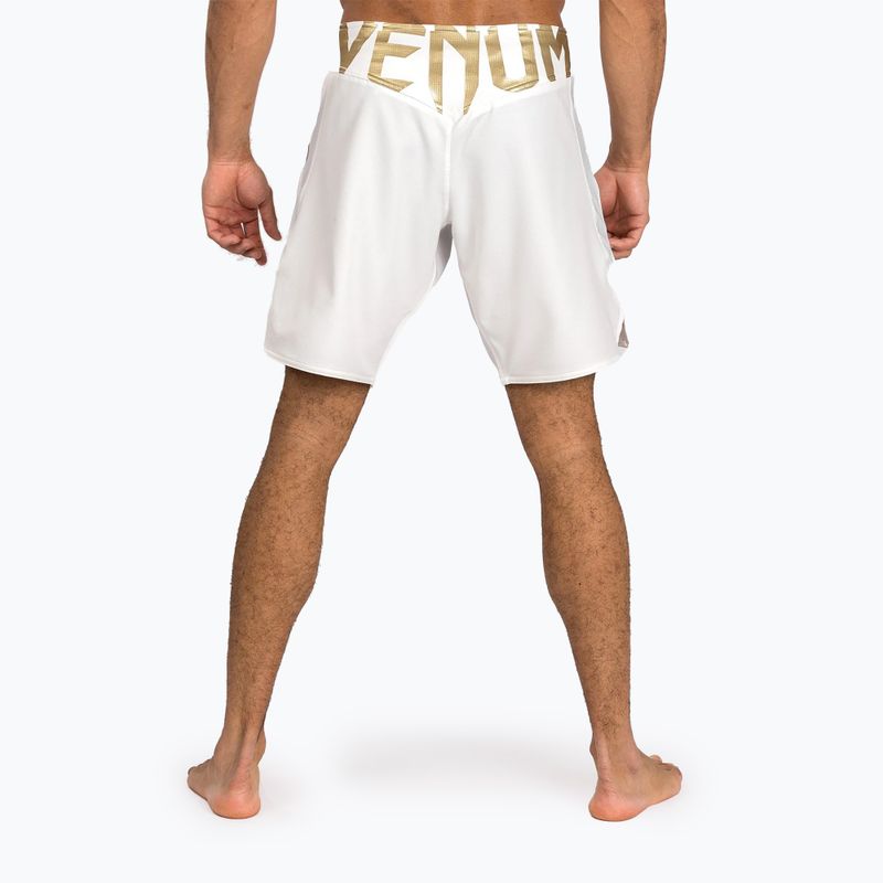 Men's Venum Light 5.0 training shorts white/gold 3