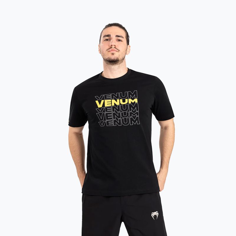 Venum Vertigo black/yellow men's t-shirt