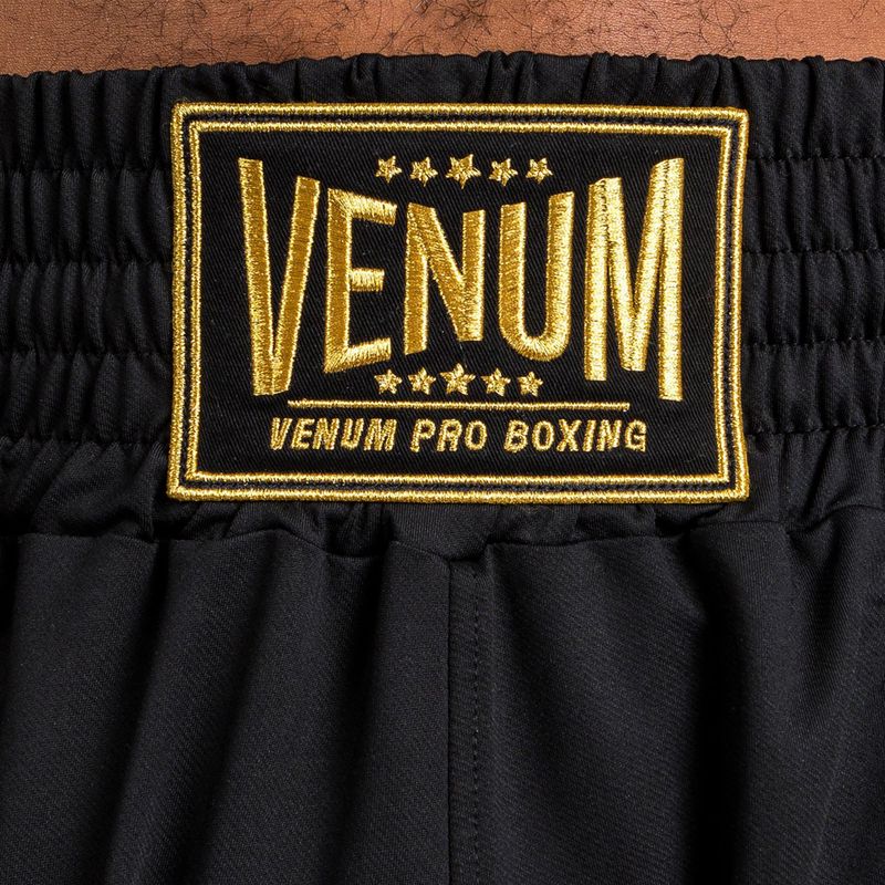 Venum Classic Boxing black/white men's boxing shorts 8