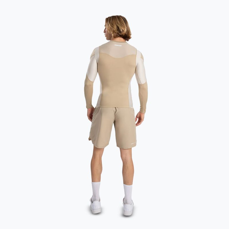 Men's training longsleeve Venum Tempest Rashguard beige/sand 3