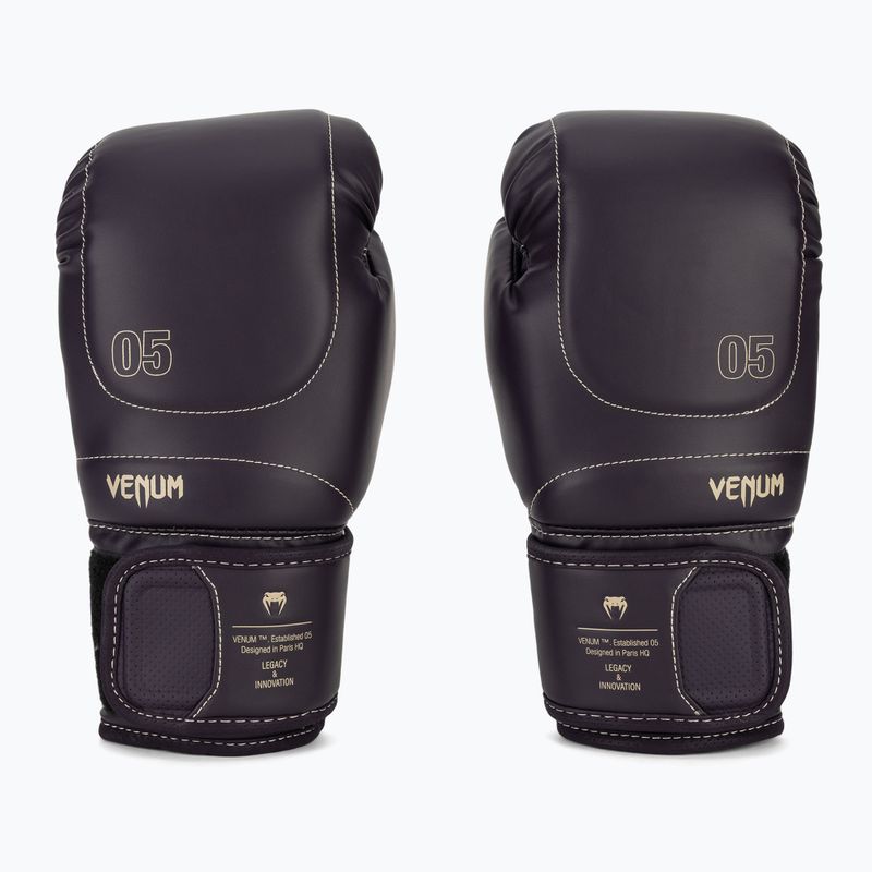Men's Venum Impact Evo Boxing Gloves deep purple 2