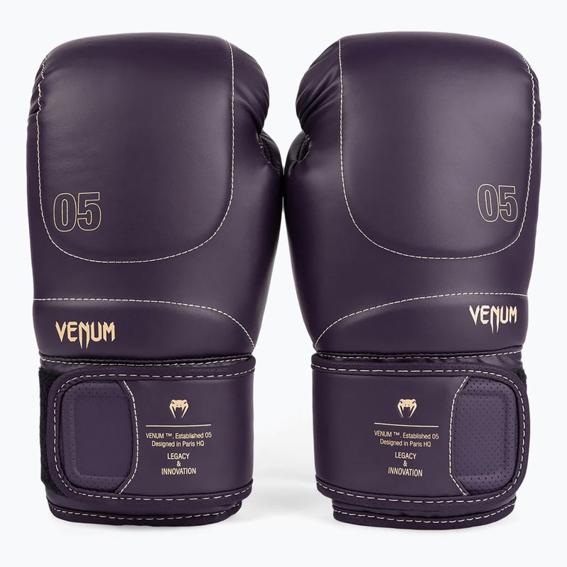 Men's Venum Impact Evo Boxing Gloves deep purple 4