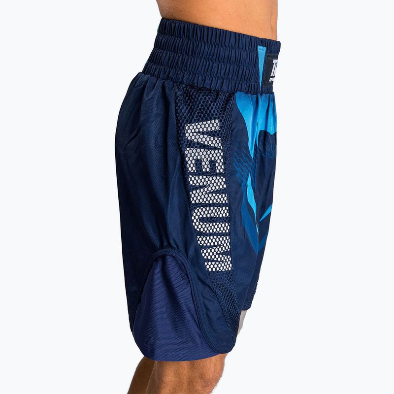 Men's training shorts Venum X Top Rank Original Men's Boxing Shorts navy blue 6