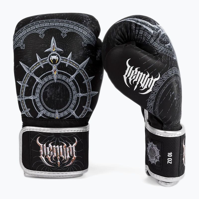 Venum Gladiator 5.0 Boxing Gloves black/silver 2