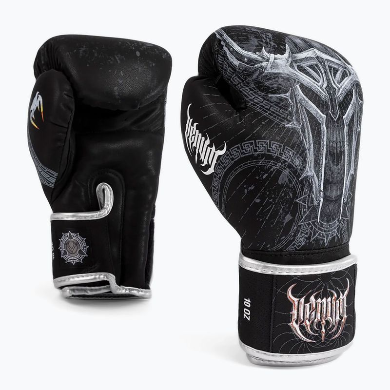 Venum Gladiator 5.0 Boxing Gloves black/silver 3