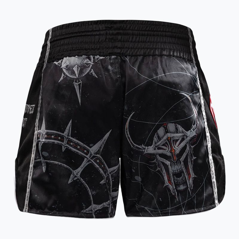 Men's training shorts Venum Gladiator 5.0 Muay Thai Training Shorts black/neon orange 2