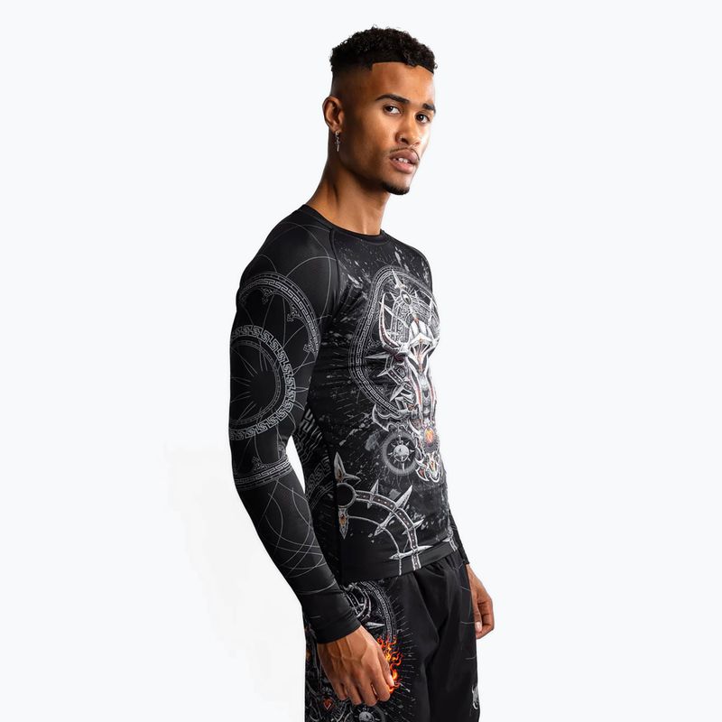 Venum Gladiator 5.0 Men's Long Sleeve Rashguard black/silver 4