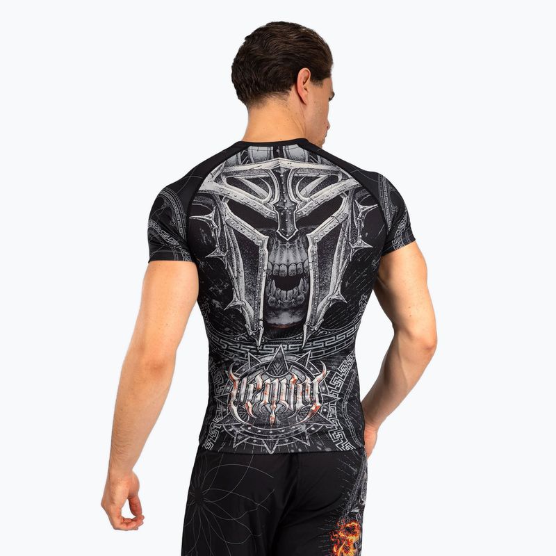Venum Gladiator 5.0 Men's Short Sleeve Rashguard black/silver 2