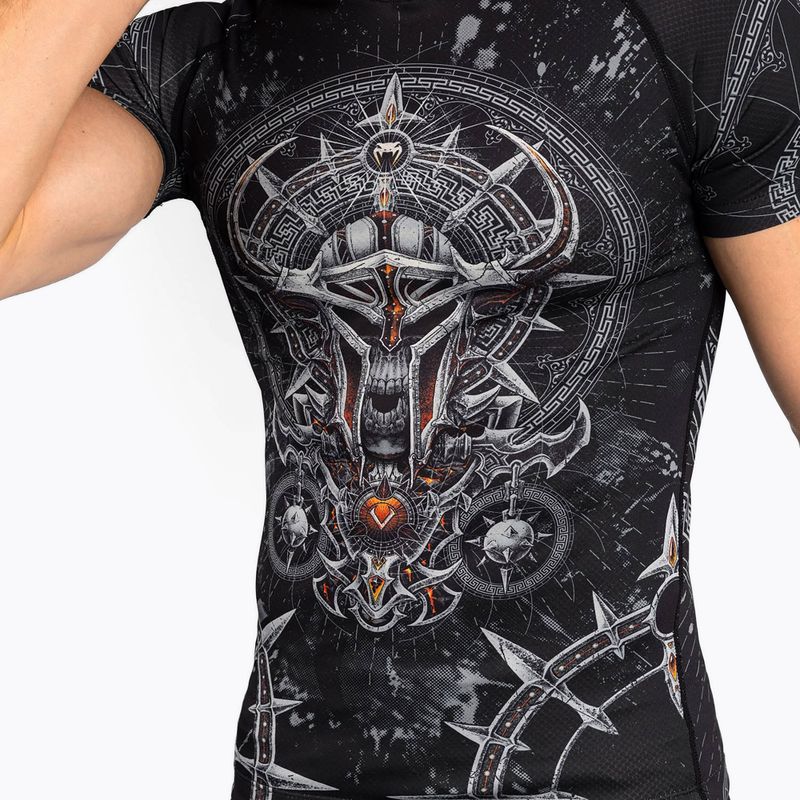 Venum Gladiator 5.0 Men's Short Sleeve Rashguard black/silver 4