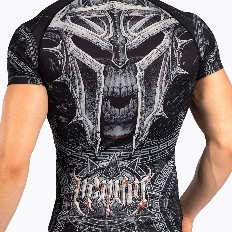 Venum Gladiator 5.0 Men's Short Sleeve Rashguard black/silver 5