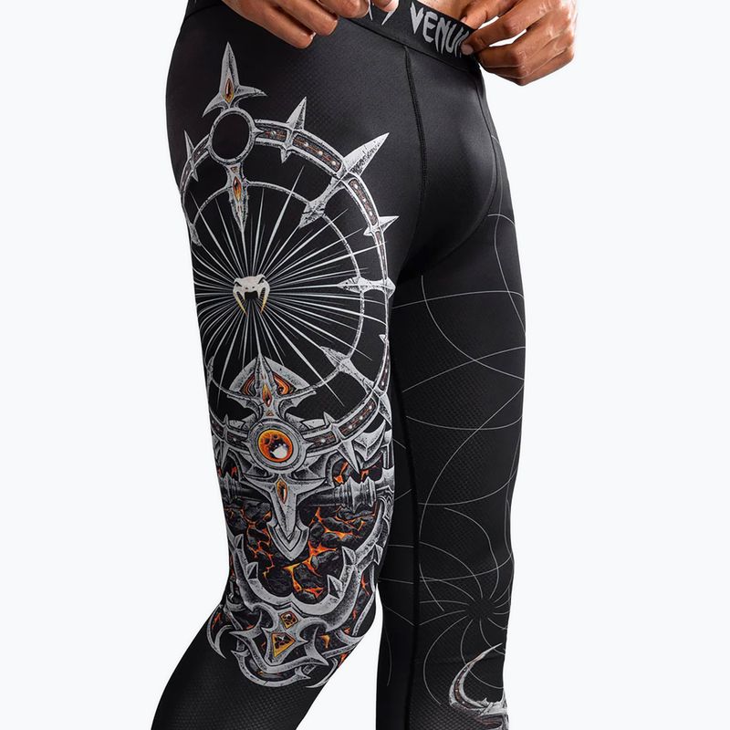 Men's training leggings Venum Gladiator 5.0 Men's Spats black/silver 7