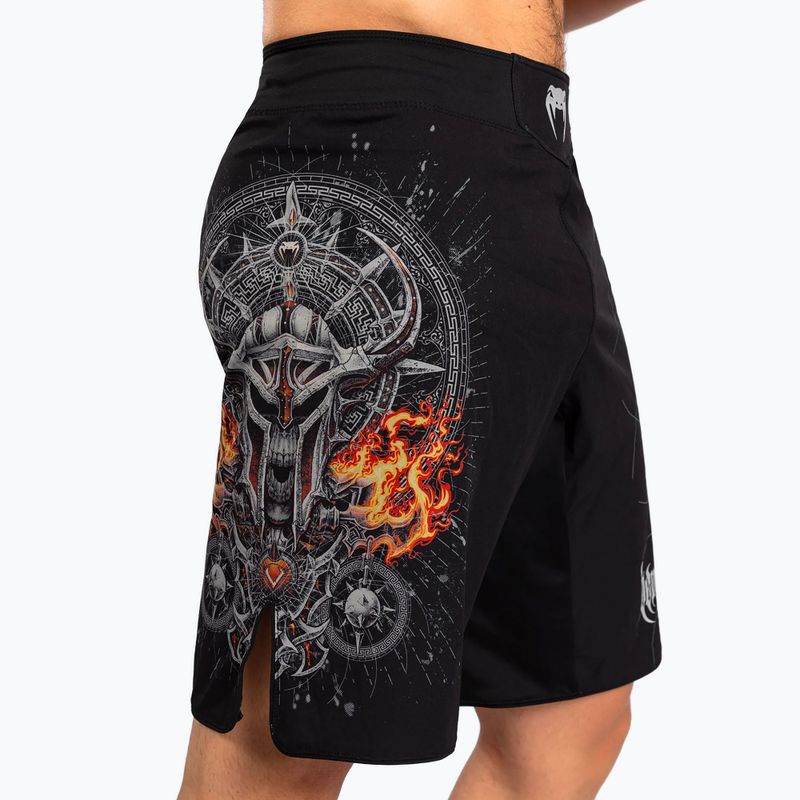 Men's training shorts Venum Gladiator 5.0 Men's Fight Shorts black/silver 4