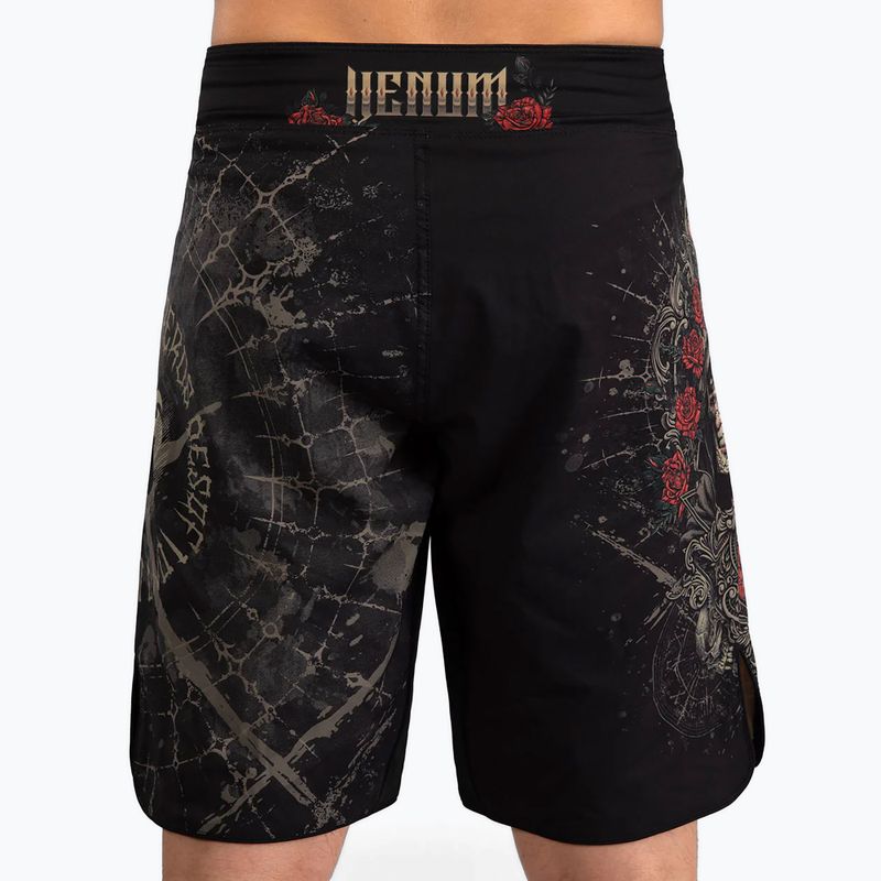 Men's training shorts Venum Santa Muerte 5.0 Men's Fight Shorts deep black/gold 3