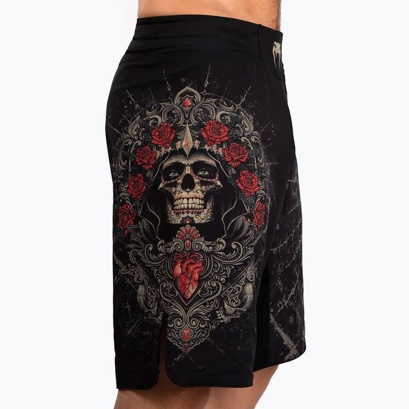 Men's training shorts Venum Santa Muerte 5.0 Men's Fight Shorts deep black/gold 6