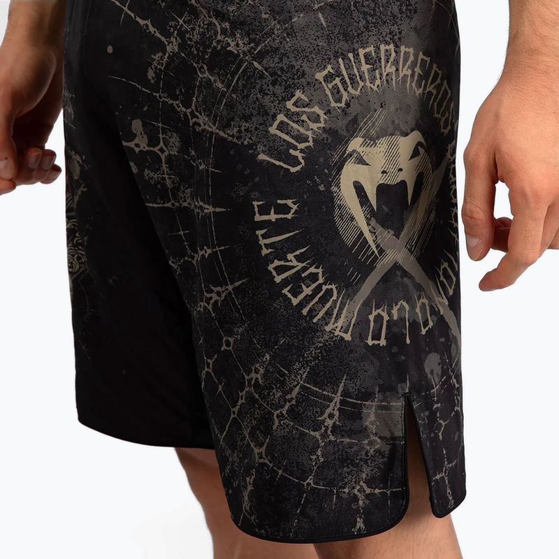 Men's training shorts Venum Santa Muerte 5.0 Men's Fight Shorts deep black/gold 7