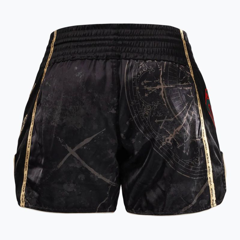 Men's training shorts Venum Santa Muerte 5.0 Muay Thai Training Shorts deep black/gold 2