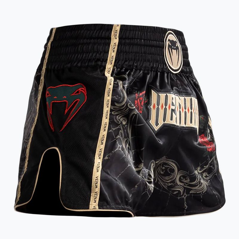 Men's training shorts Venum Santa Muerte 5.0 Muay Thai Training Shorts deep black/gold 4