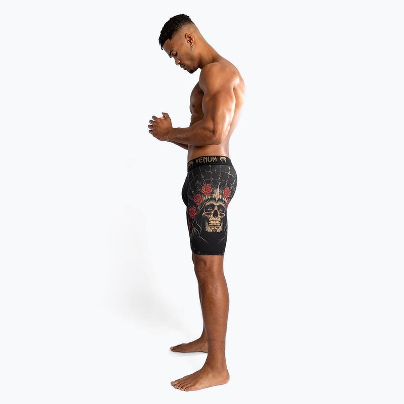 Men's training shorts Venum Santa Muerte 5.0 Men's Vale Tudo Training Shorts deep black/gold 4