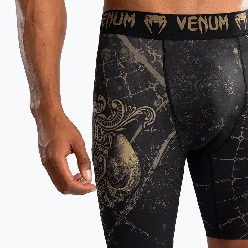 Men's training shorts Venum Santa Muerte 5.0 Men's Vale Tudo Training Shorts deep black/gold 5