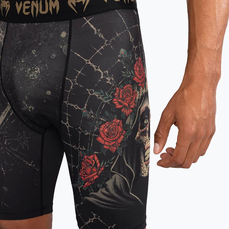 Men's training shorts Venum Santa Muerte 5.0 Men's Vale Tudo Training Shorts deep black/gold 6