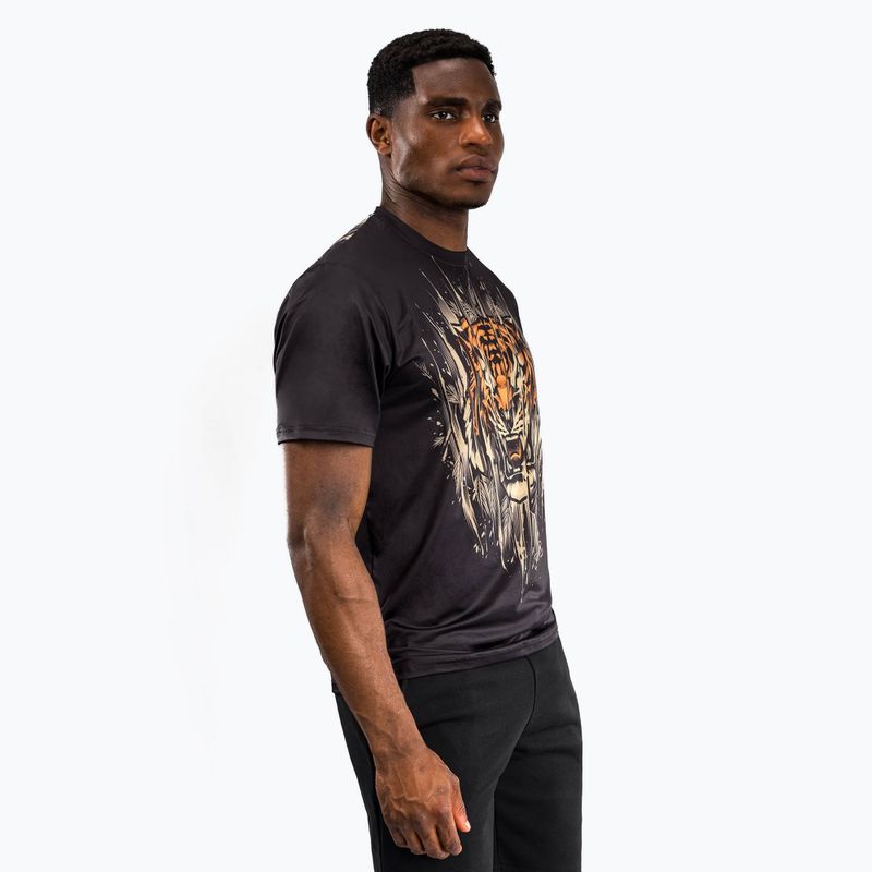 Venum Tiger Men's Dry Tech T-Shirt black/neon orange 3