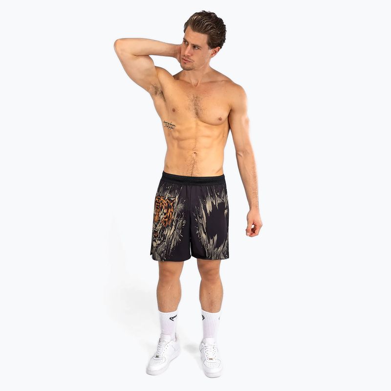 Men's training shorts Venum Tiger Men's Training Shorts black/neon orange 2