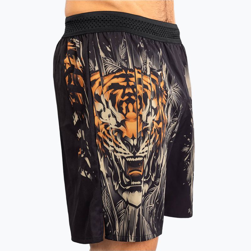 Men's training shorts Venum Tiger Men's Training Shorts black/neon orange 5