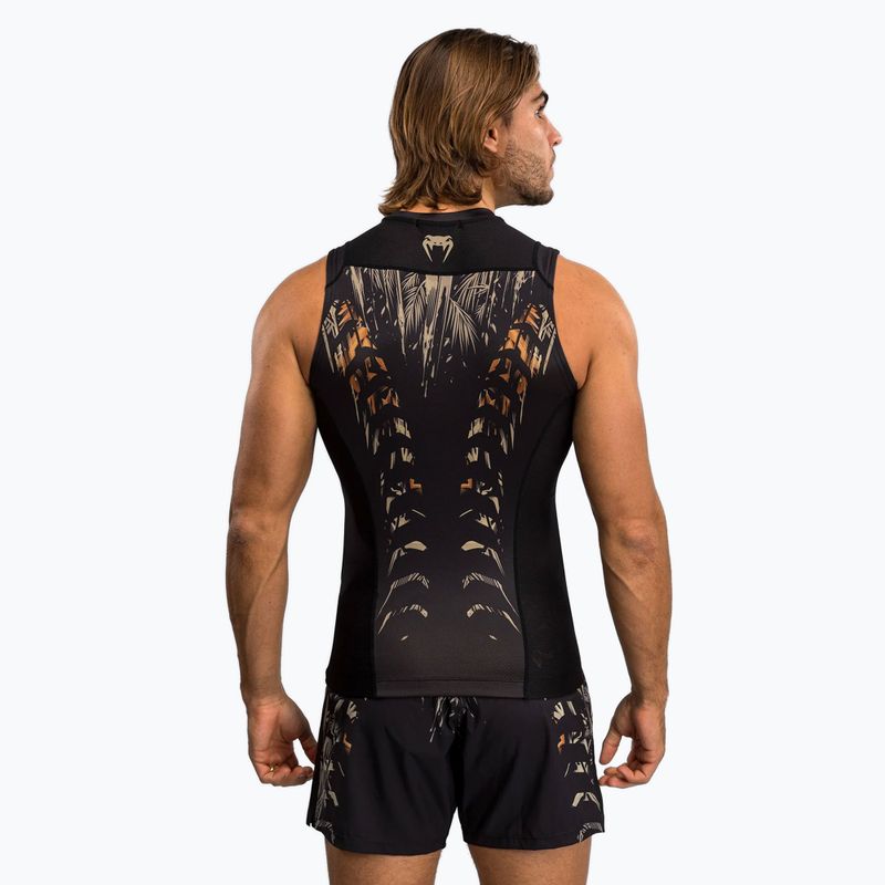 Venum Tiger Men's Sleeveless Rashguard black/neon orange 2