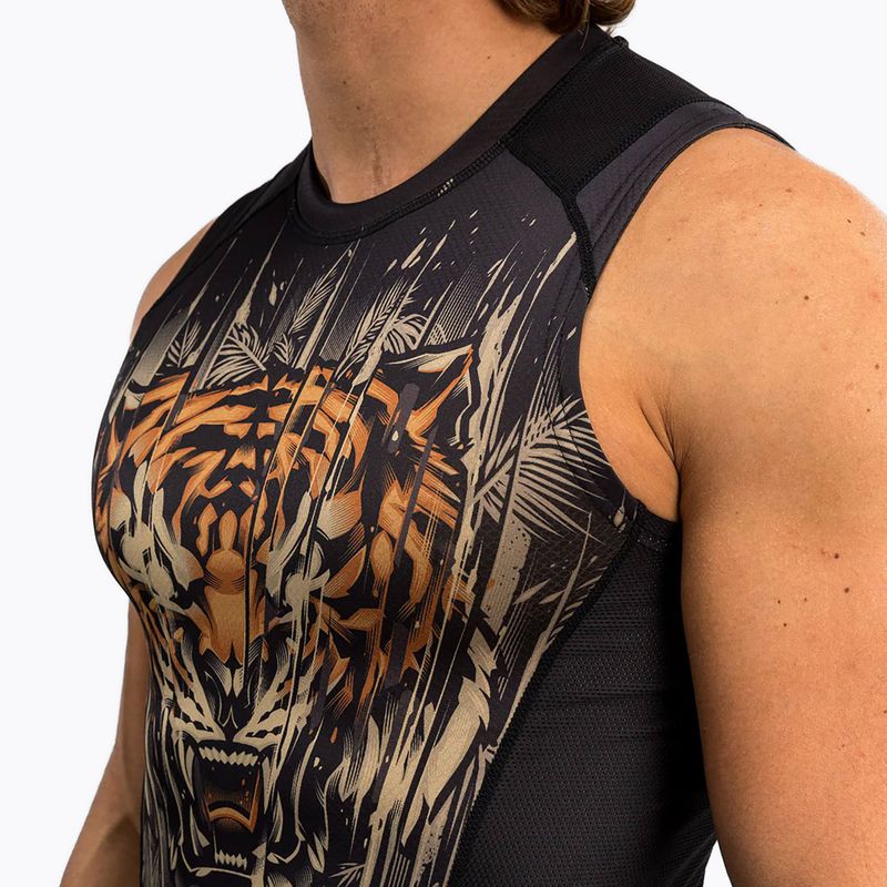 Venum Tiger Men's Sleeveless Rashguard black/neon orange 4