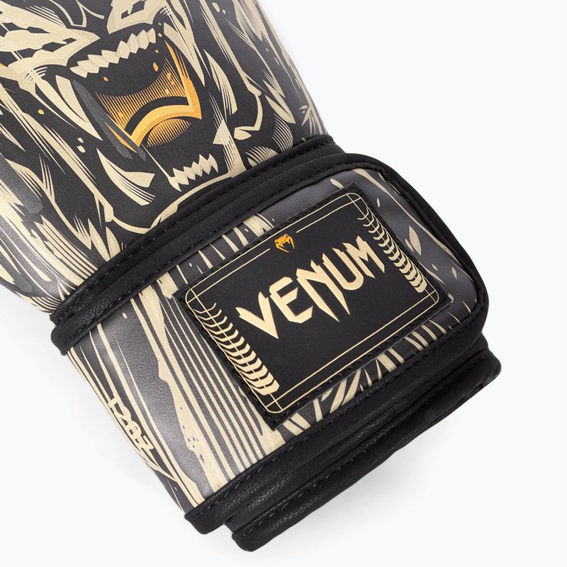 Venum Tiger Boxing Gloves black/neon orange 5