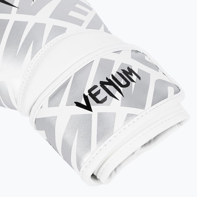 Venum Contender 1.5 XT Kids white/silver boxing gloves 3