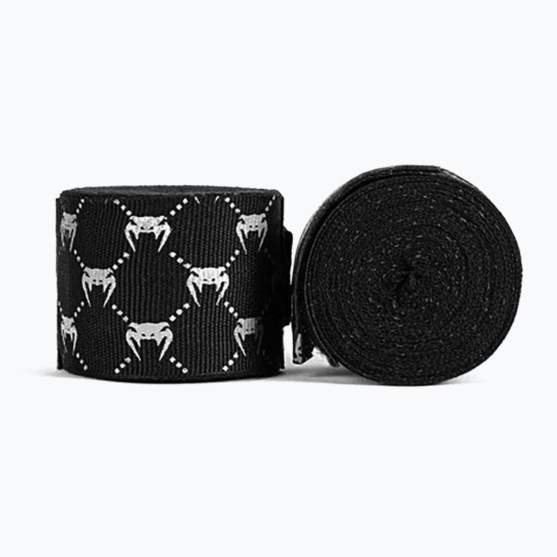 Boxing bandages Venum Hand Wraps black/white 2