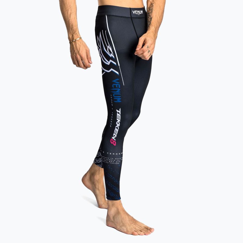 Men's training leggings Venum X Tekken 8 - Jin Kazama Spats blue/black/white 4