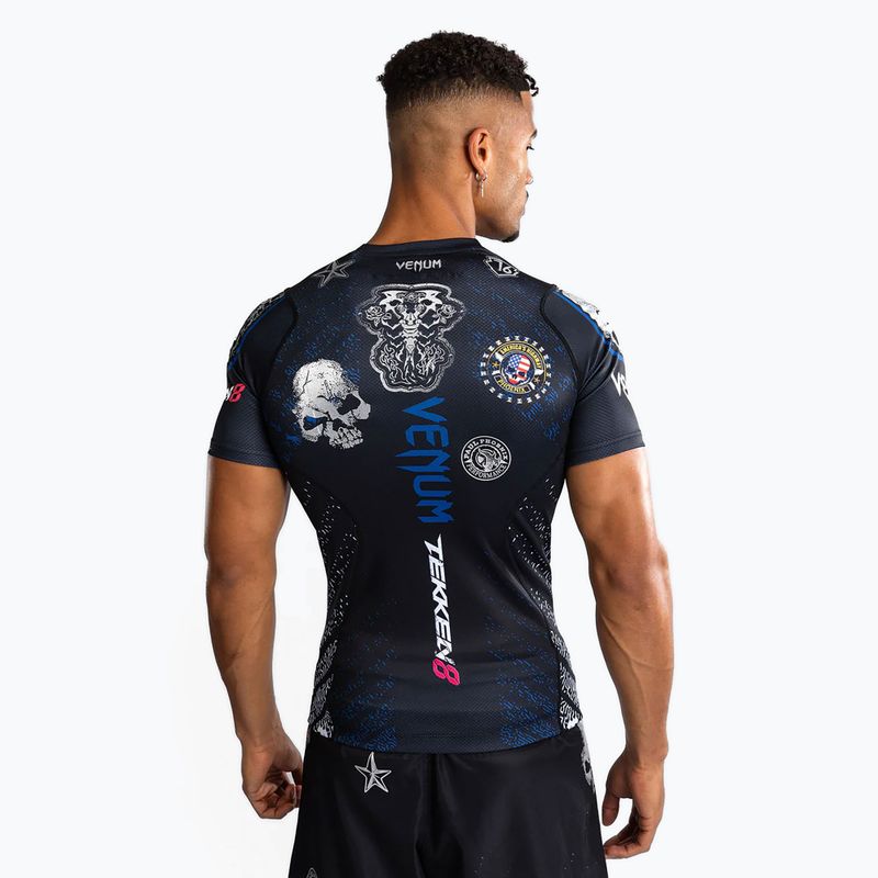 Men's Rashguard Venum X Tekken 8 - Paul Phoenix Rashguard black/blue 3