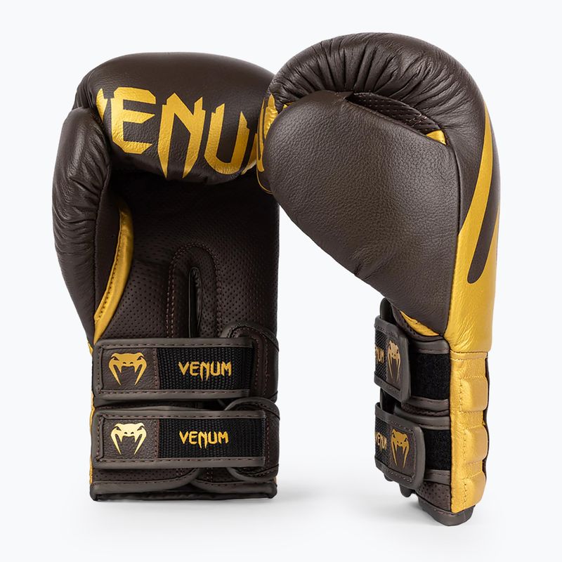 Venum Reverso Boxing Gloves chocolate/gold 2
