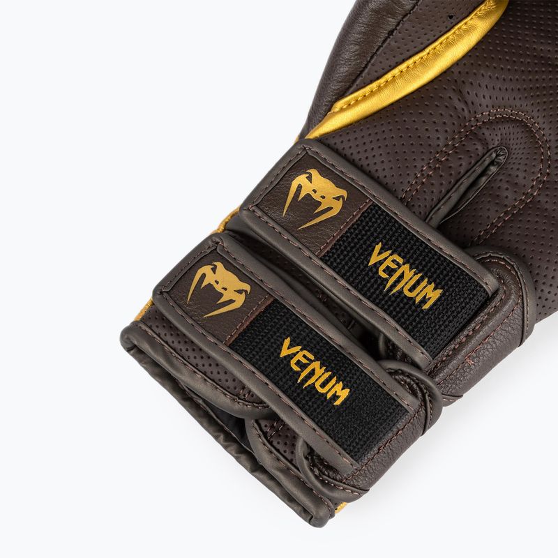 Venum Reverso Boxing Gloves chocolate/gold 8