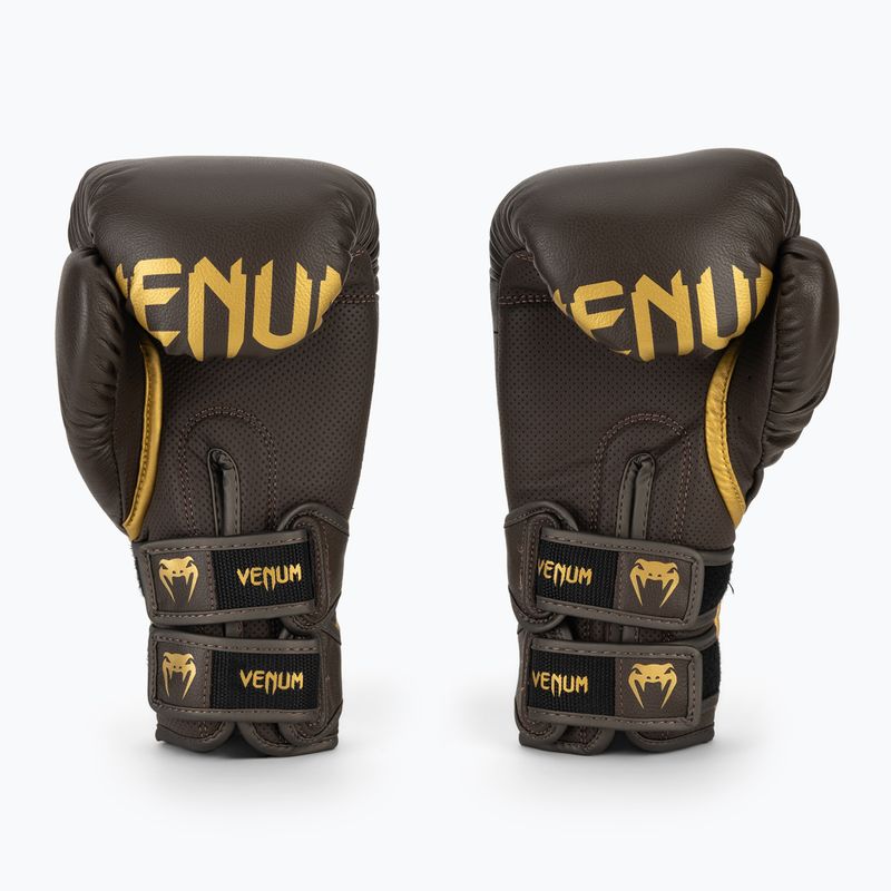 Venum Reverso Boxing Gloves chocolate/gold 3