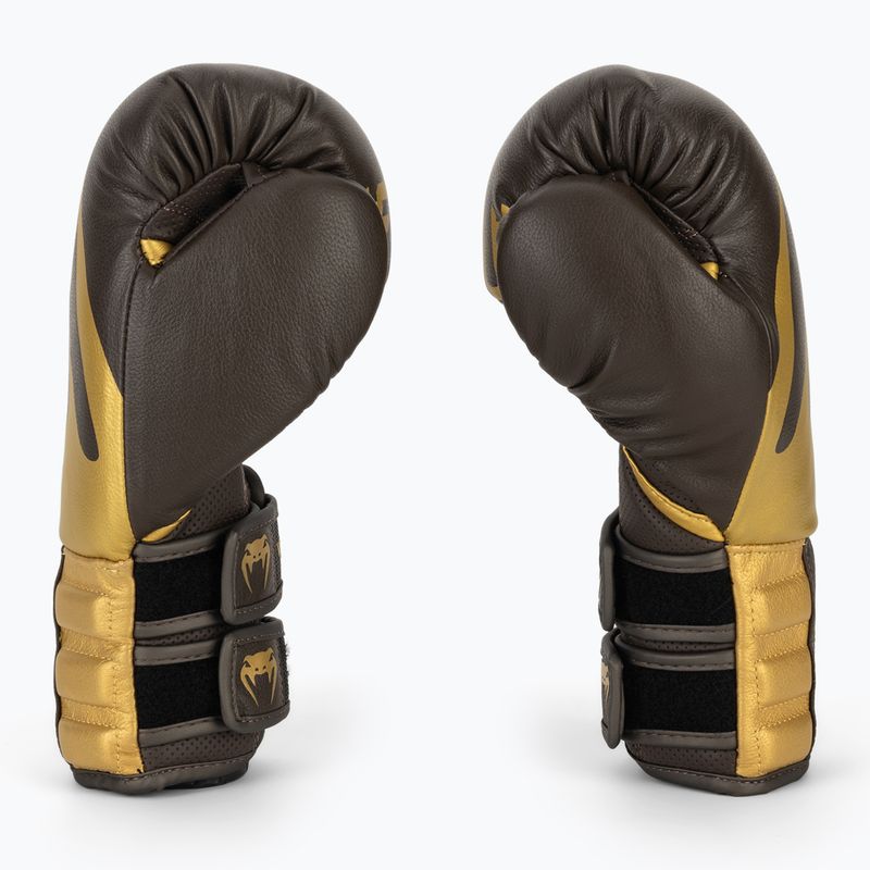 Venum Reverso Boxing Gloves chocolate/gold 4