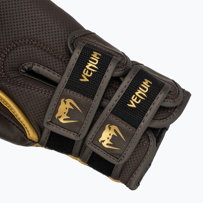 Venum Reverso Boxing Gloves chocolate/gold 6