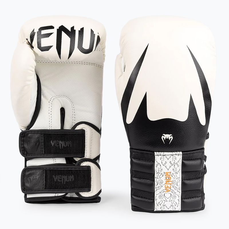 Venum Reverso Boxing Gloves white/black 2