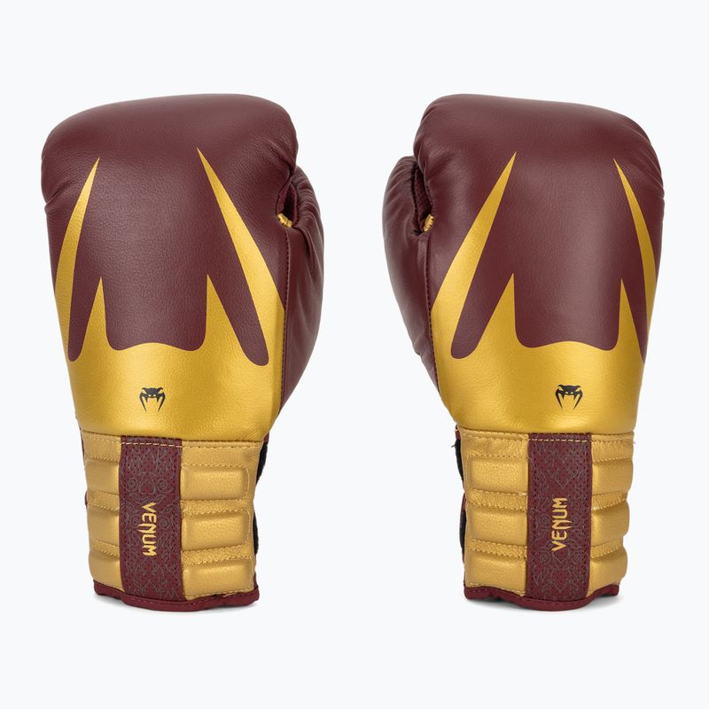 Venum Reverso Boxing gloves red/gold 2