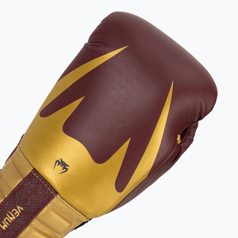 Venum Reverso Boxing gloves red/gold 5