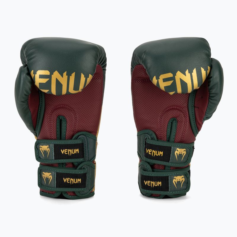 Venum Reverso Boxing Gloves green/gold 4