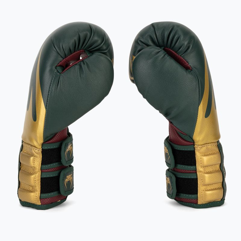 Venum Reverso Boxing Gloves green/gold 5