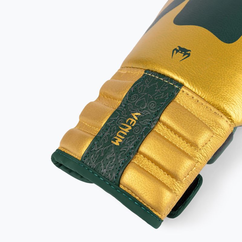 Venum Reverso Boxing Gloves green/gold 5