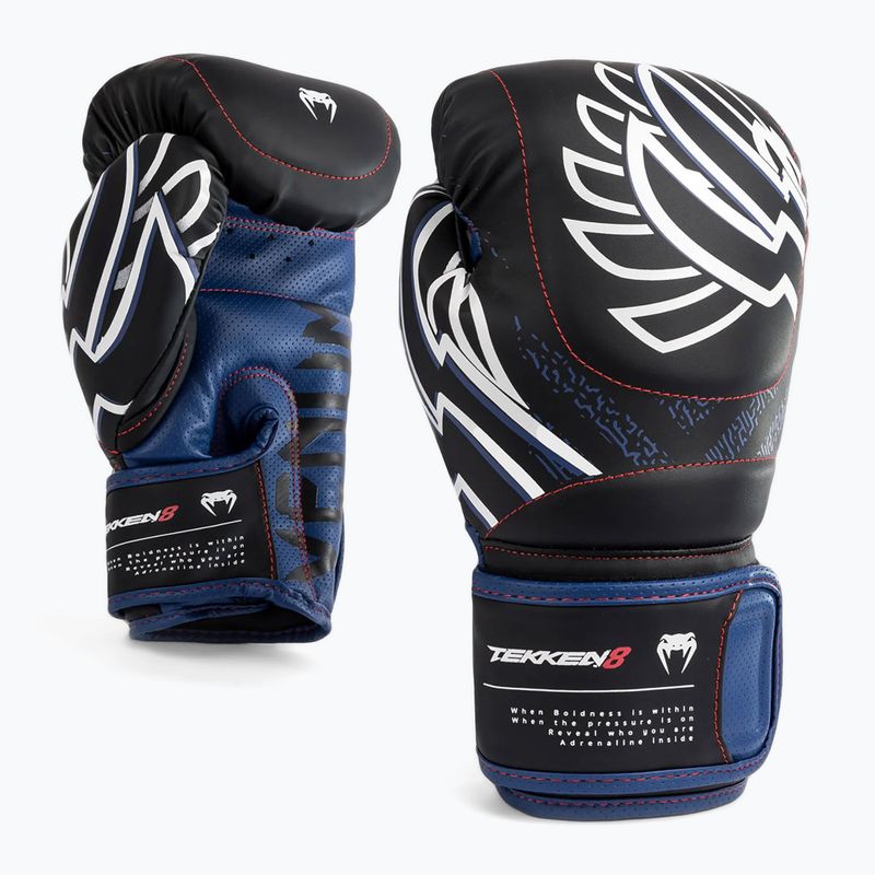 Venum X Tekken 8 - Jin Kazama Boxing Gloves blue/black/white 2