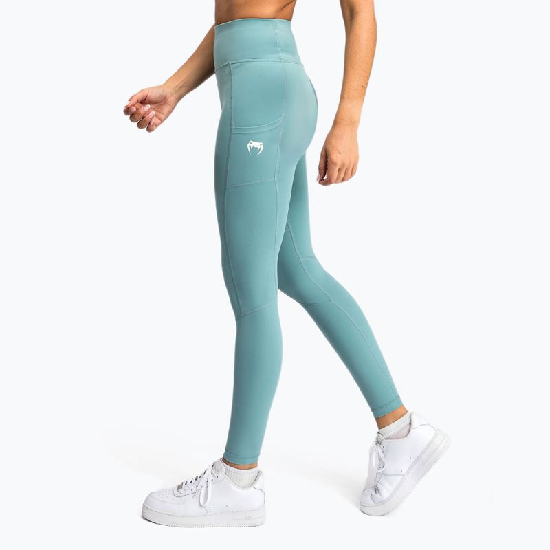 Venum Essential Performance women's training leggings aqua green 5